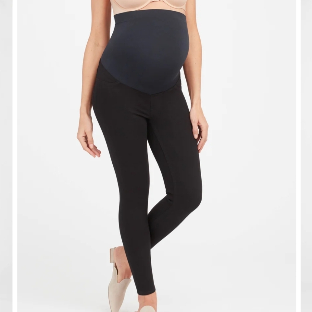 Spanx Black Mama Ankle Jean-ish Leggings... Size XS